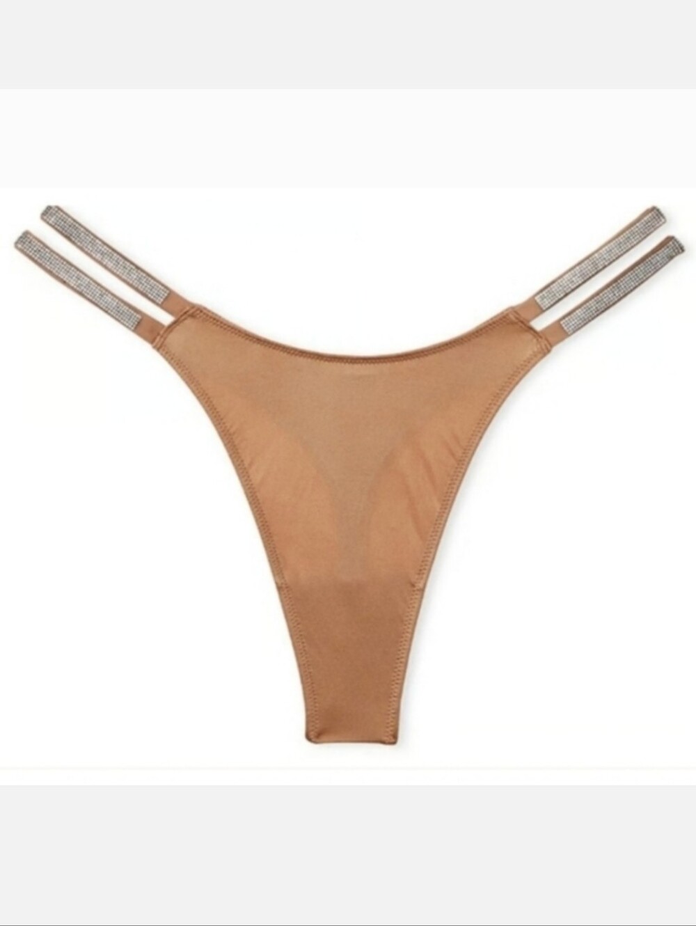 Victoria's secret very sexy double shine strap smooth thong panty LARGE